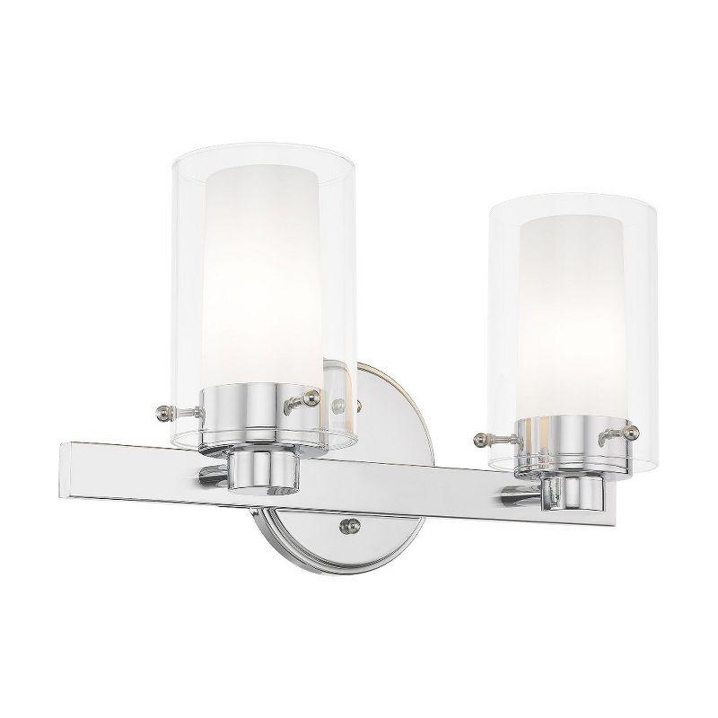 Livex Lighting Manhattan 2 - Light Vanity in  Polished Chrome