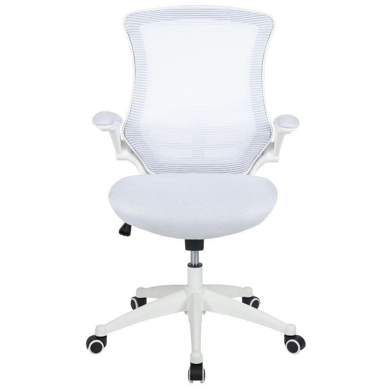 Flash Furniture Mid-Back Mesh Swivel Ergonomic Task Office Chair with Flip-Up Arms