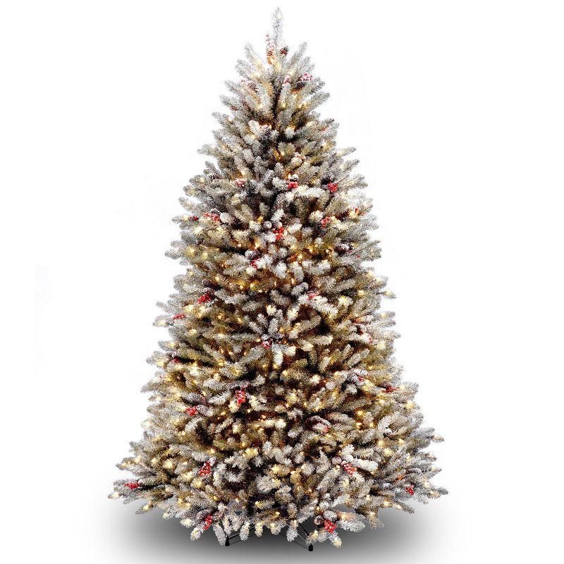 White Pre-Lit Fir Tabletop Christmas Tree with Lights