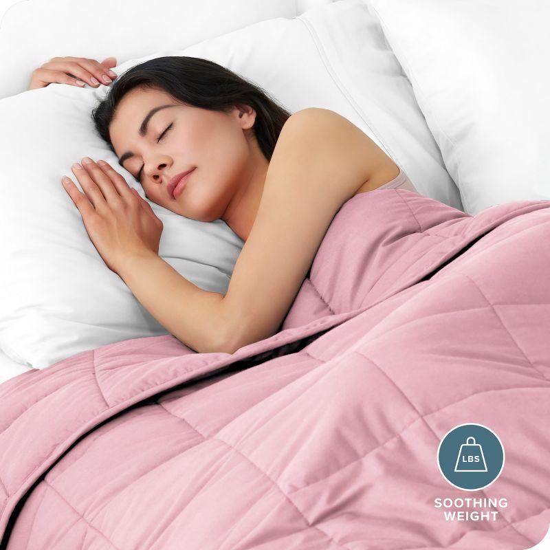 Bare Home Cotton Twill Weighted Blanket