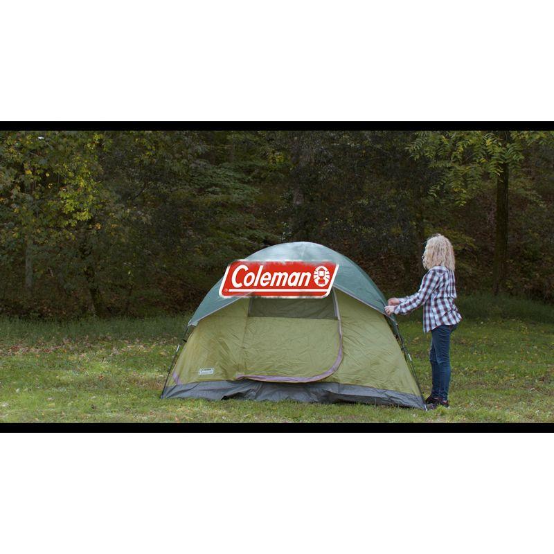 Coleman Sundome 4-Person Camping Family Tent - Green