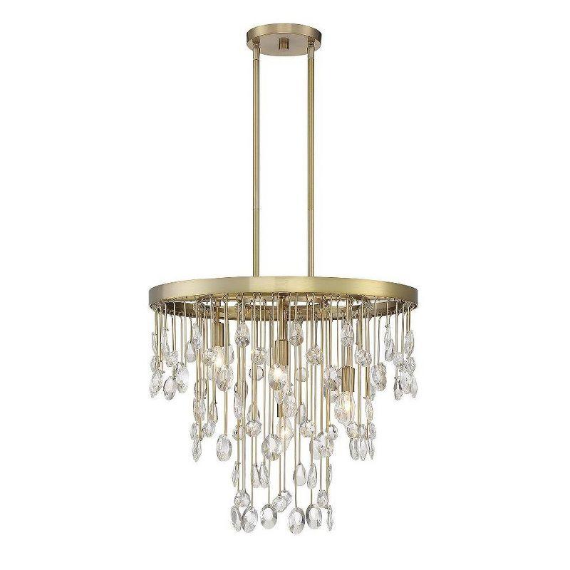 Livorno 4-Light Chandelier in Noble Brass