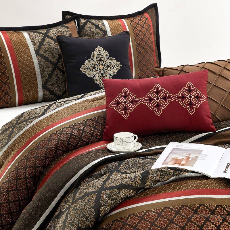 Nanshing America, Inc Tefia Karr Microfiber 7 Piece Comforter Set