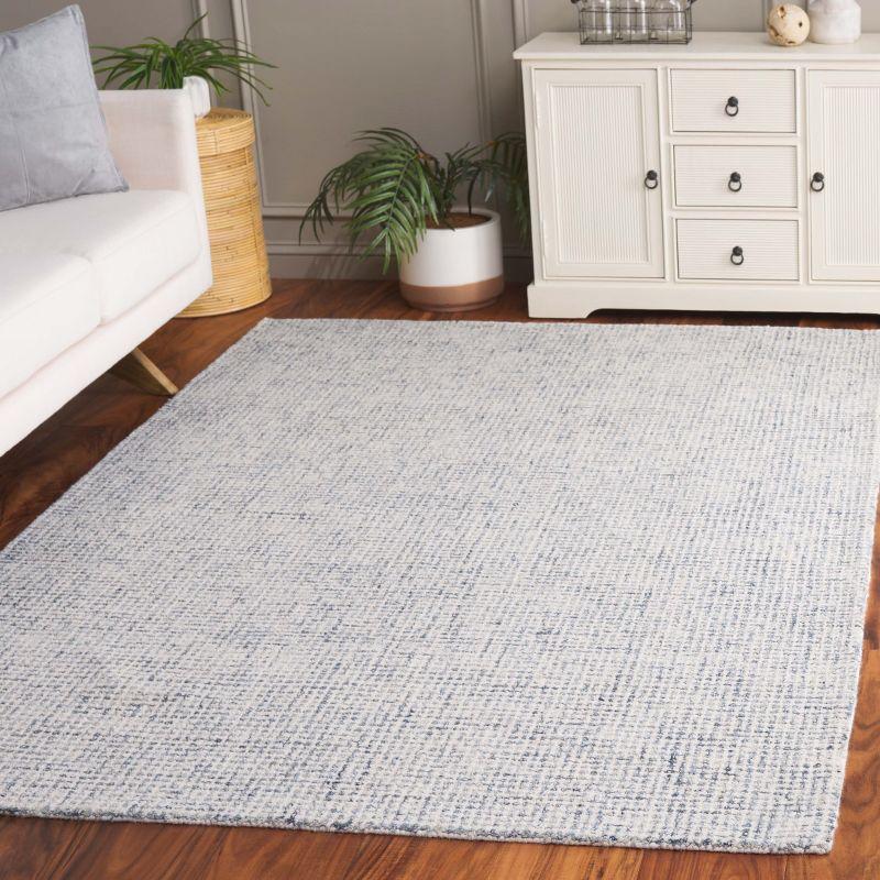 Martha Stewart Rugs Martha Stewart Hand Tufted Wool Cotton Rug in Ivory/Blue