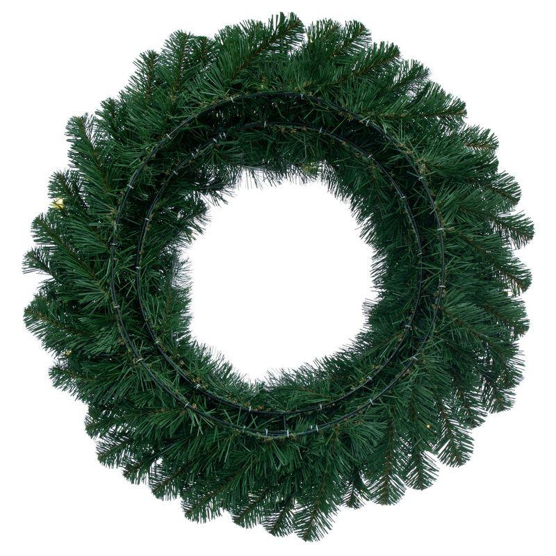 Vickerman 72" Oregon Fir Artificial Christmas Wreath, Warm White Single Mold LED Wide Angle Lights