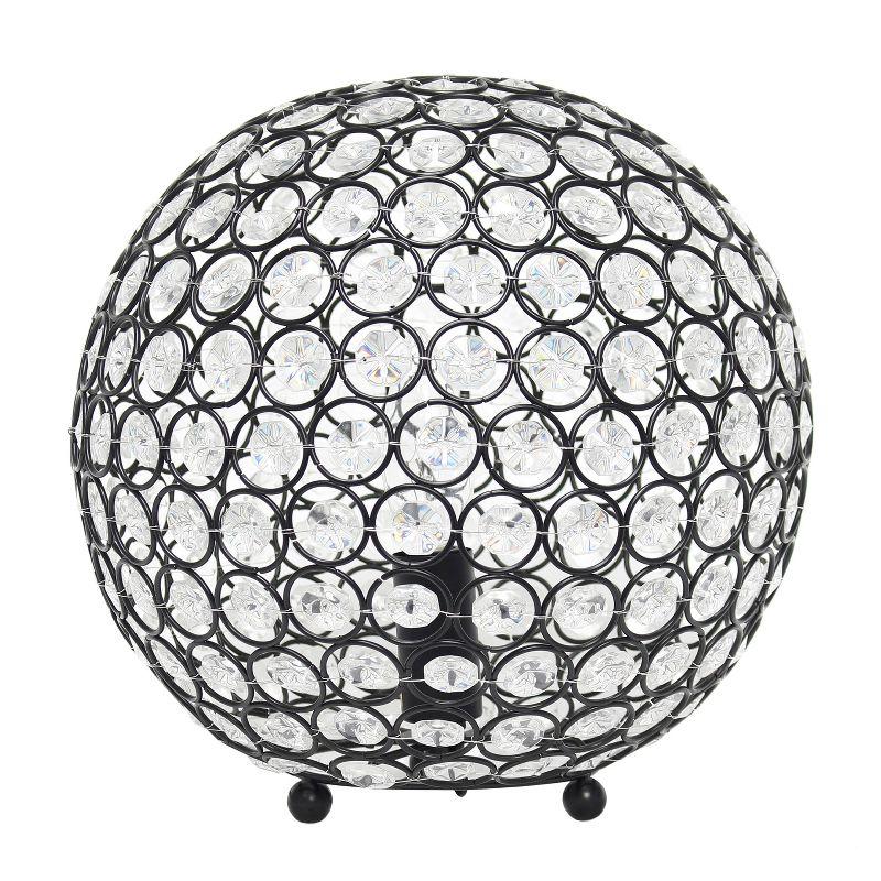 10" Elipse Crystal Ball Sequin Table Lamp - Elegant Designs