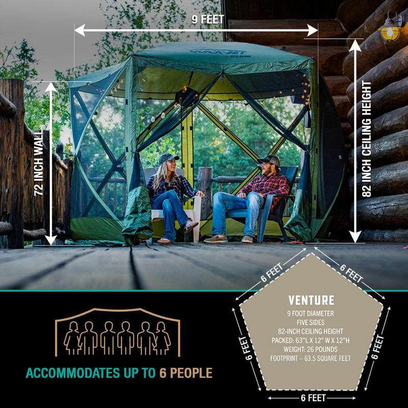 Clam CLAM Quick-Set Portable Outdoor Camping Canopy Shelter