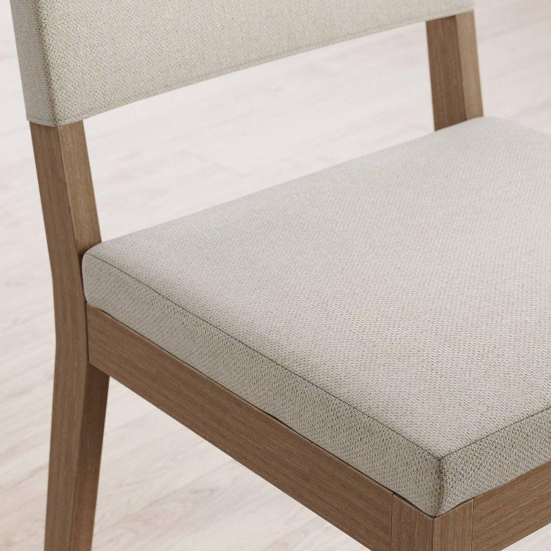 Nathan James Set of 6 Linus Dining Chair Flax