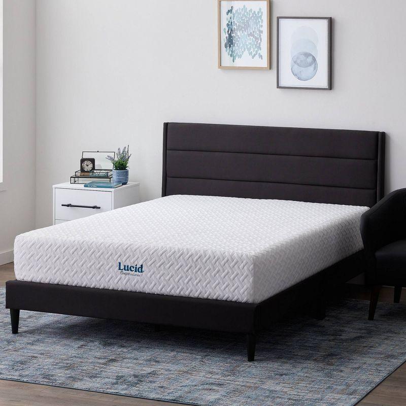 Lucid Comfort Collection 12" Gel Memory Foam Mattress