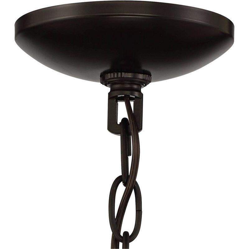 Stiffel Ferrers 26" Dark Bronze and Gold 6-Light Chandelier