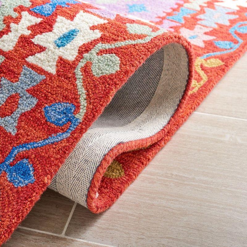 Aspen APN409 Hand Tufted Area Rug - Red/Ivory - 8'x10' - Safavieh.