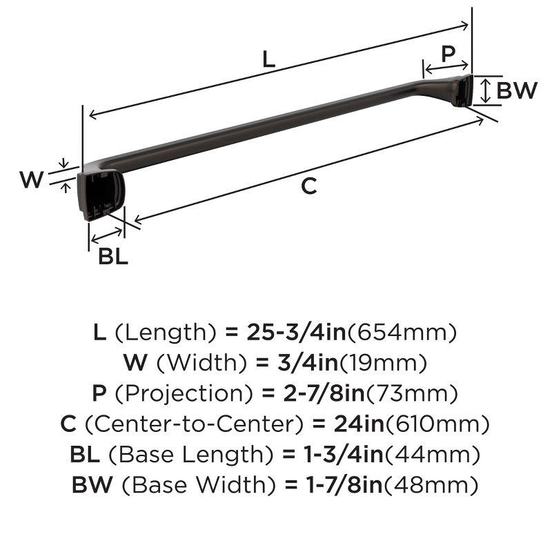 Amerock Revitalize Oil-Rubbed Bronze 24 inch (610mm) Towel Bar