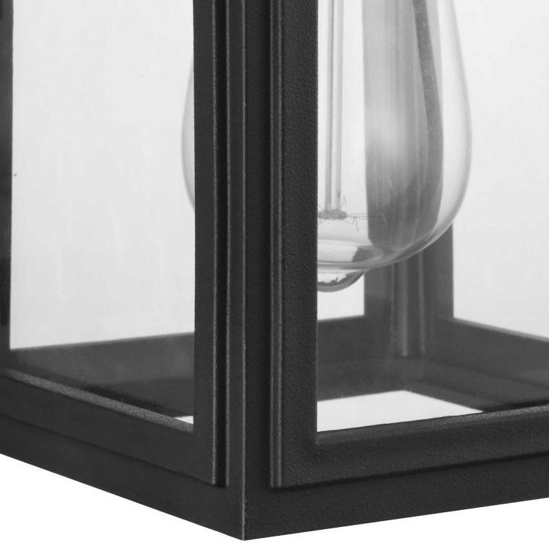 Progress Lighting Grandbury 1-Light Outdoor Wall Lantern in Black, Clear Glass, DURASHIELD, Wet Rated, 11.88"H x 5.5"L x 6.5"W