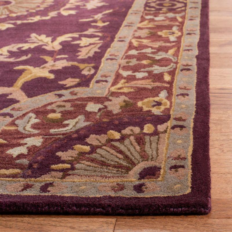 Empire EM459 Hand Tufted Wool Area Rug - Burgundy- 3' X 5' - Safavieh.