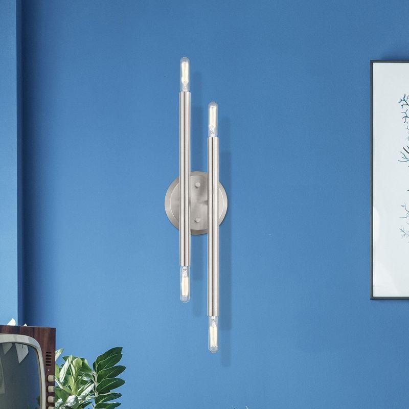 Livex Lighting Soho 4 - Light Wall Light in  Brushed Nickel