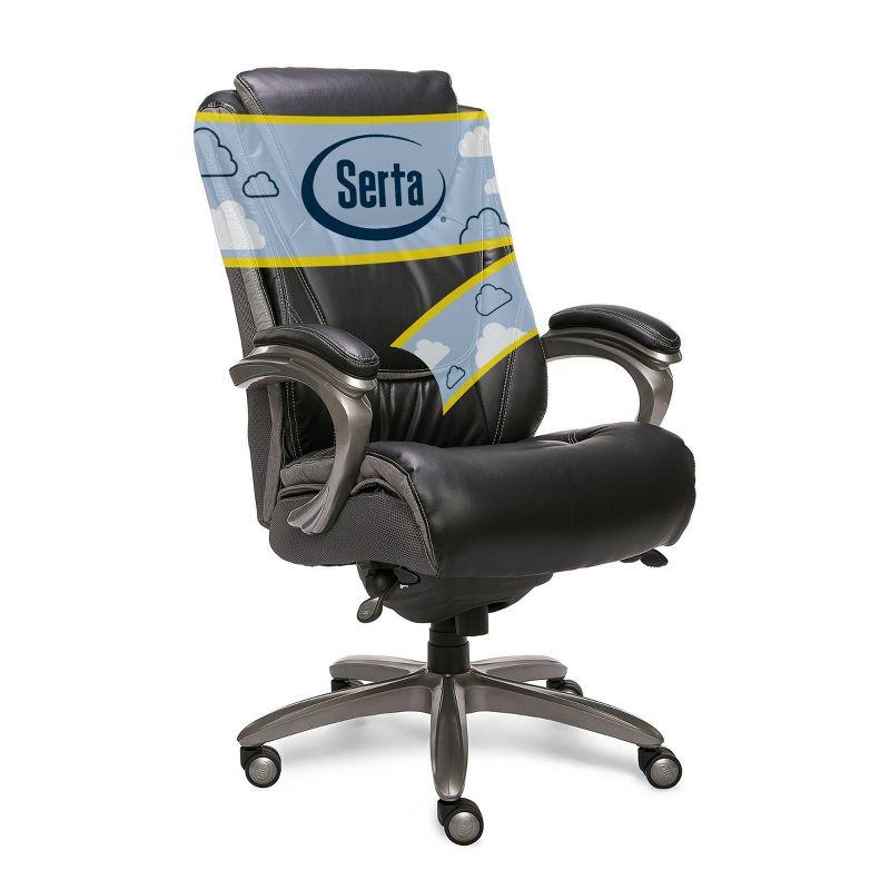 Serta Baxter Big and Tall Smart Layers Executive Office Chair with Layered Body Pillows