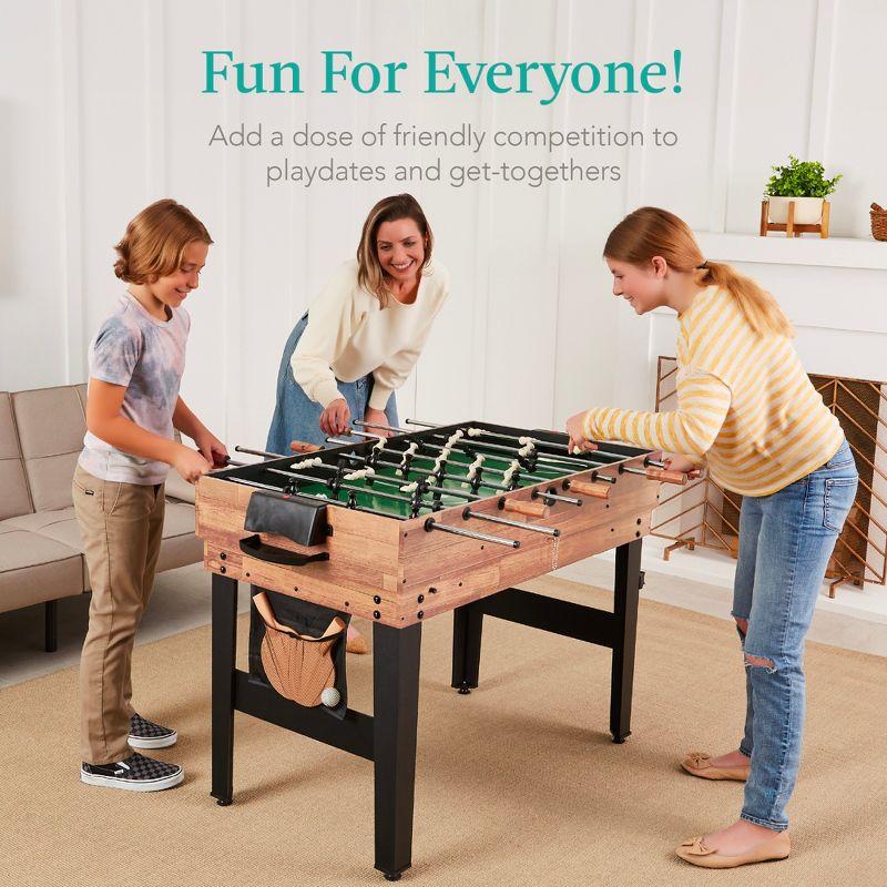 Best Choice Products 13-in-1 Combo Game Table Set w/ Ping Pong, Foosball, Basketball, Air Hockey, Archery