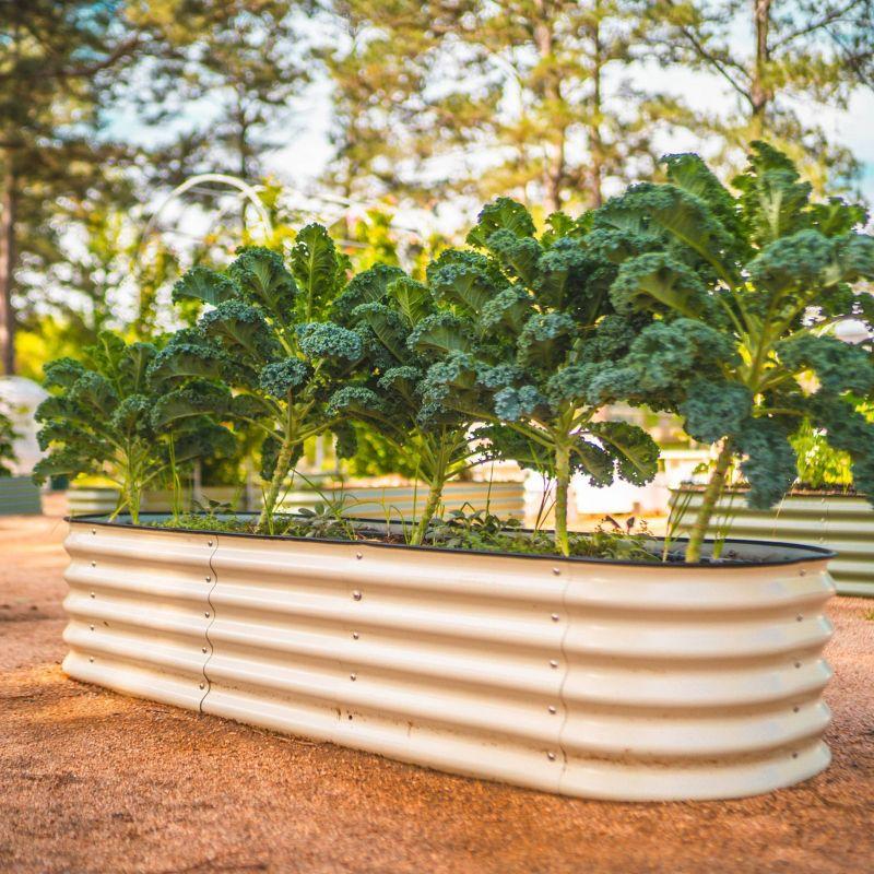 17" Tall 9 In 1 Modular Metal Outdoor Raised Garden Bed