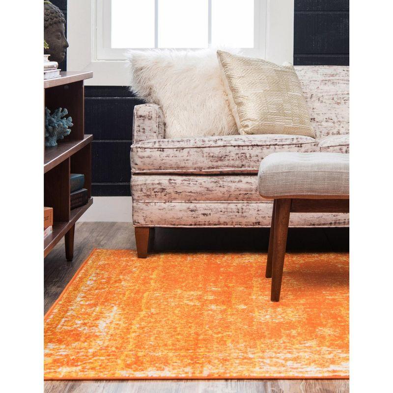 Unique Loom 7' 0 x 10' 0 Sofia Casino Orange Area Rug