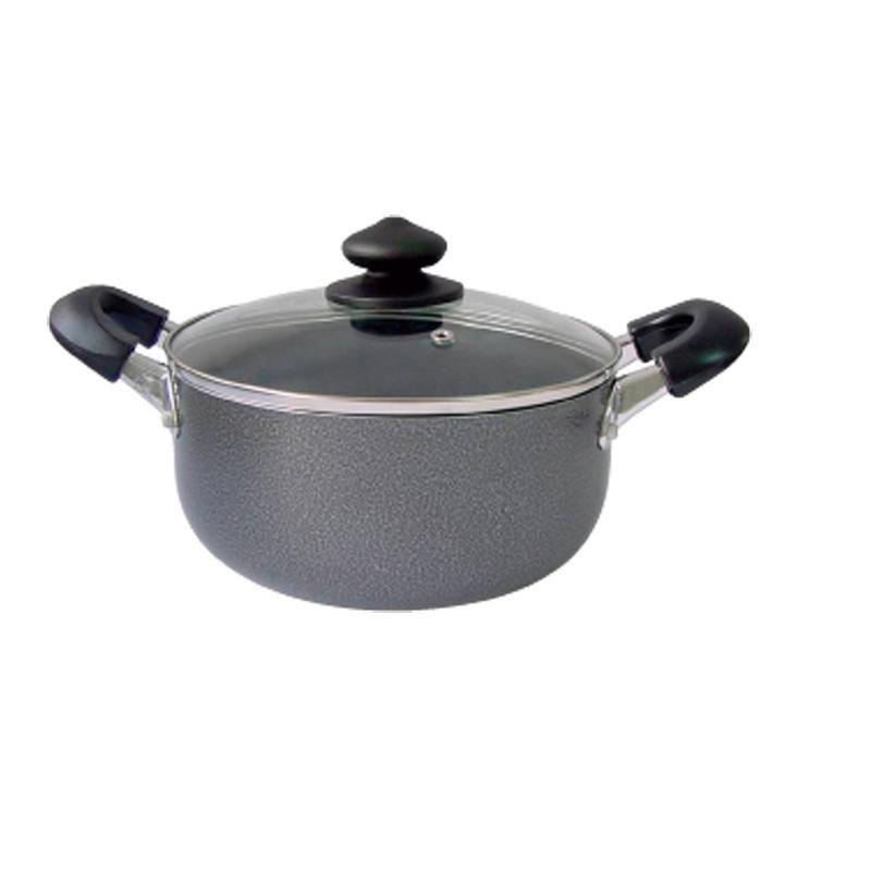 Bene Casa 5.2 Qt Black Aluminum Non-Stick Dutch Oven