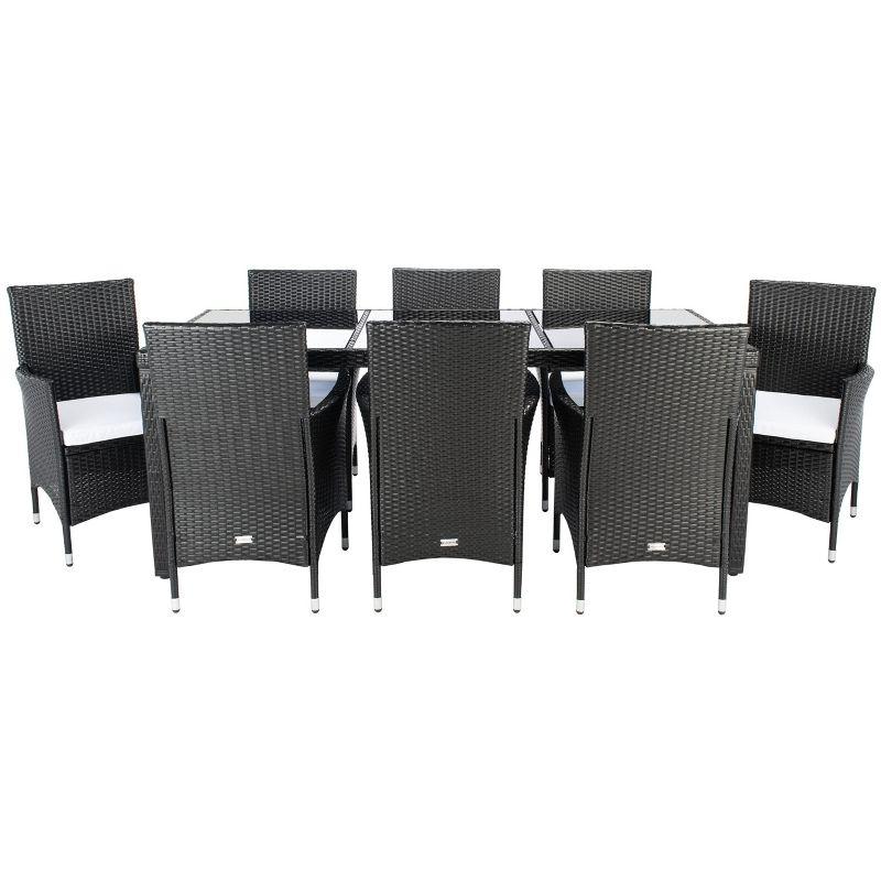 Safavieh Hailee 8 - Person Rectangular Outdoor Dining Set with Cushions