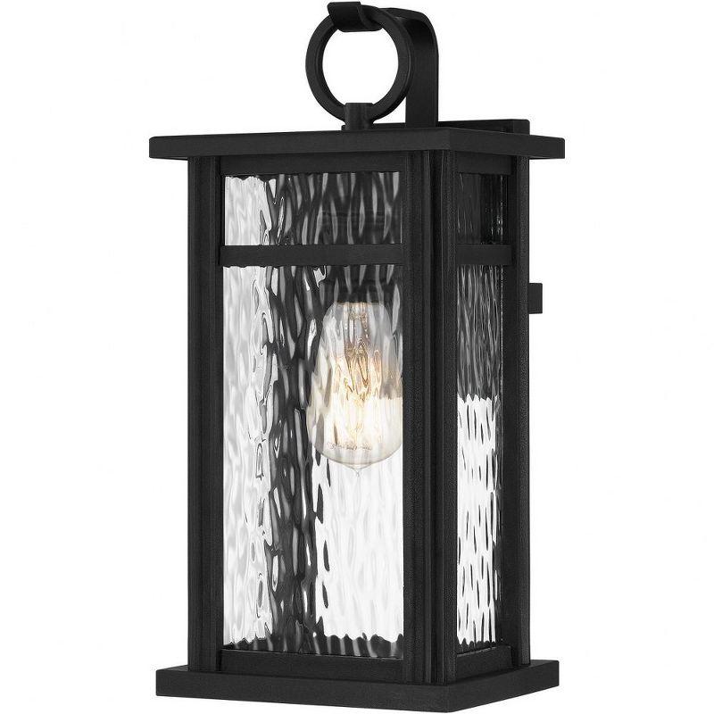 Moira 16" Earth Black Steel Outdoor Wall Lantern