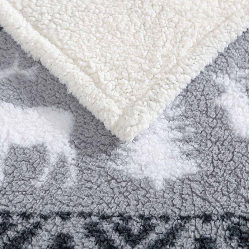 Eddie Bauer Eddie Bauer Printed Sherpa Reversible Throw Blankets