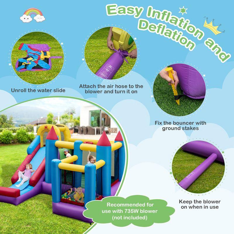 Costway Mighty Inflatable Bounce House Castle Jumper Moonwalk Bouncer Without Blower