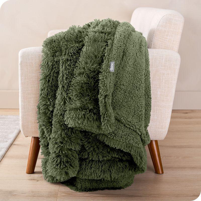 Bare Home Shaggy Faux Fur Sherpa Blanket