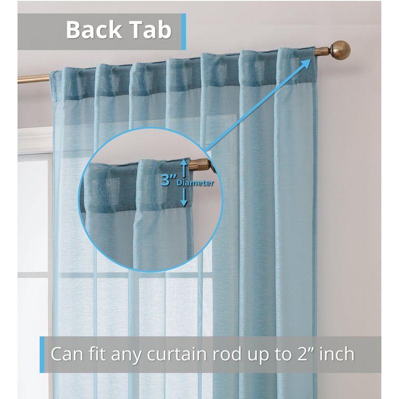 Ebern Designs Lauren Solid Color Semi-Sheer Rod Pocket Curtain Panels & Reviews | Wayfair