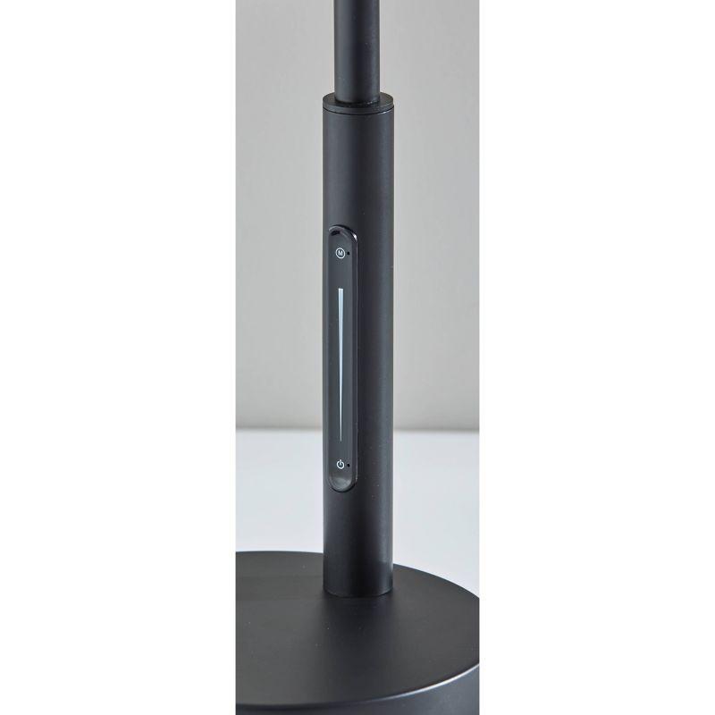 Adesso Elmore Table Lamp with Smart Switch Black (Includes LED Light Bulb) : ETL Listed, Adjustable, No Assembly Required