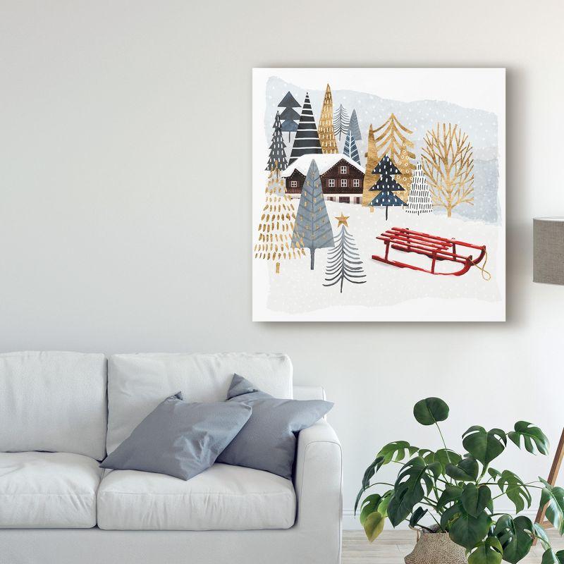 Trademark Fine Art -Victoria Borges 'Christmas Chalet Ii' Canvas Art