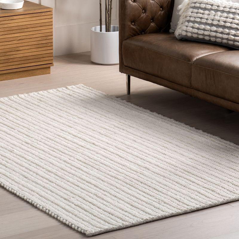 Nuloom Aaleigha Casual Striped Wool Indoor Area Rug