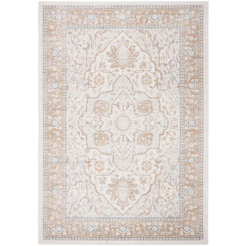 Isabella ISA936 Power Loomed Area Rug - Cream/Beige - 6'7"x9' - Safavieh