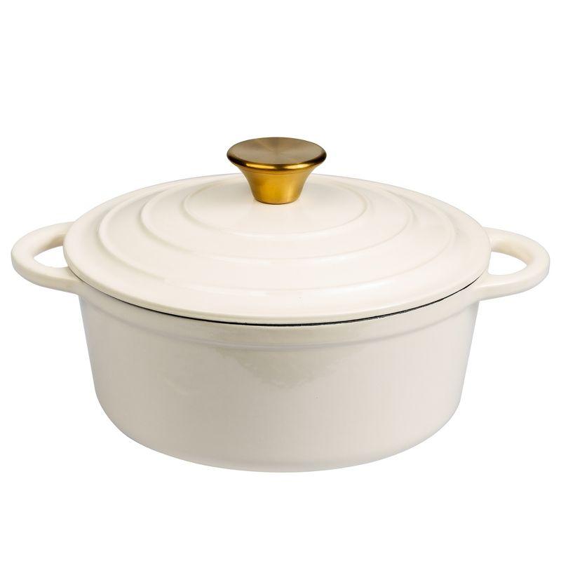 Lexi Home Lexi Home Enameled Cast Iron Round Dutch Oven