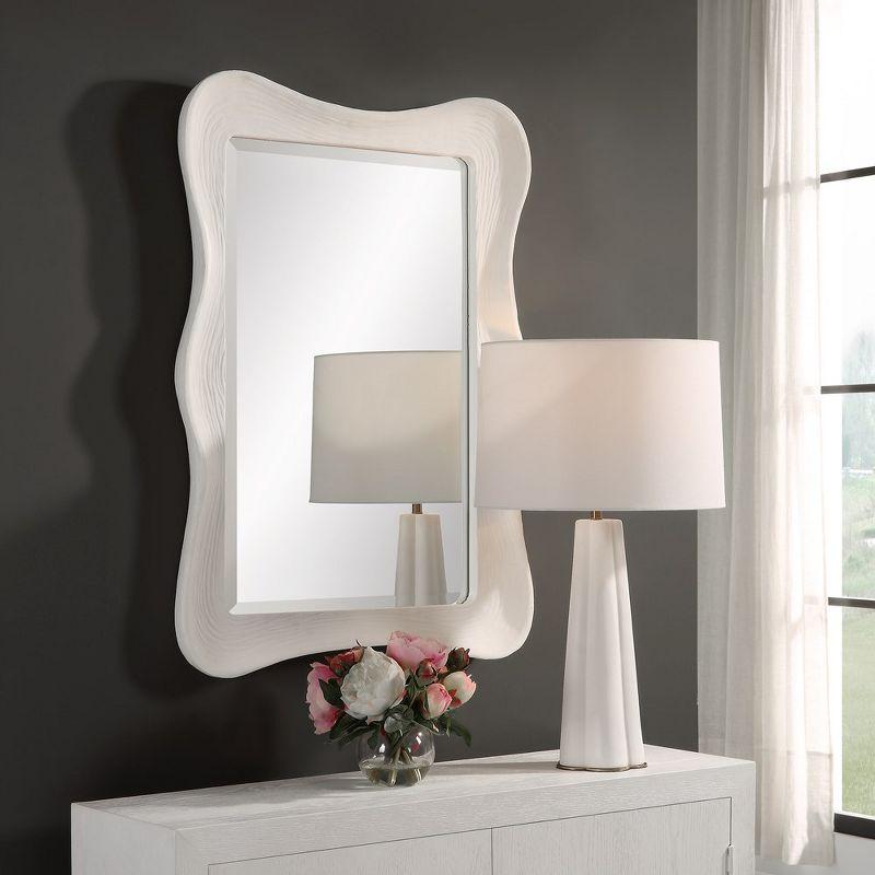 Uttermost Whitehaven Wavy Rectangle Mirror