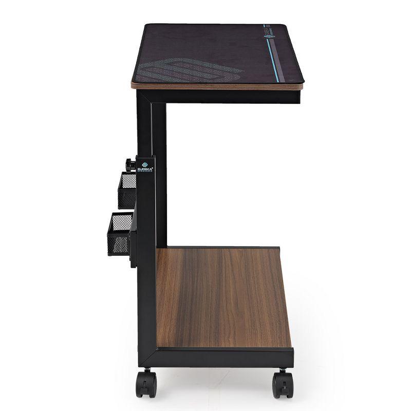 EUREKA ERGONOMIC Mobile Height Adjustable CPU Cart with Mouse Pad