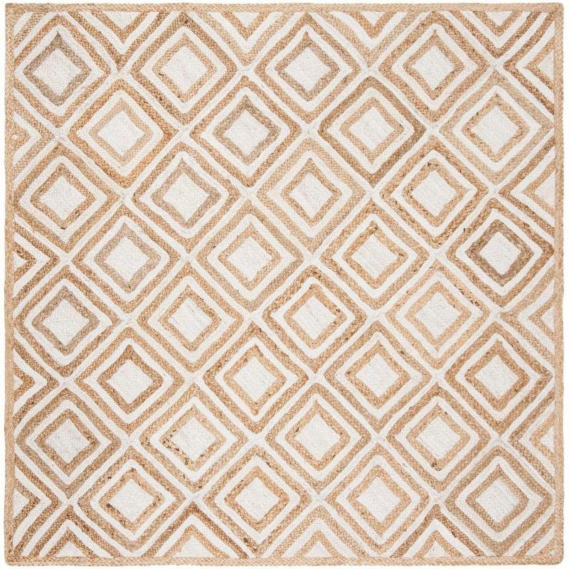 Highland Dunes Arria Hand Woven Jute Geometric Rug