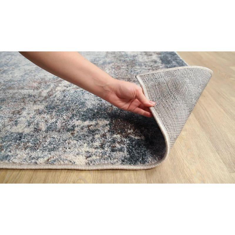 7'10"x10'3" Strata Modern Rugs Blue - Artistic Weavers: Traditional Abstract Indoor Rectangle, Stain & Fade-Resistant