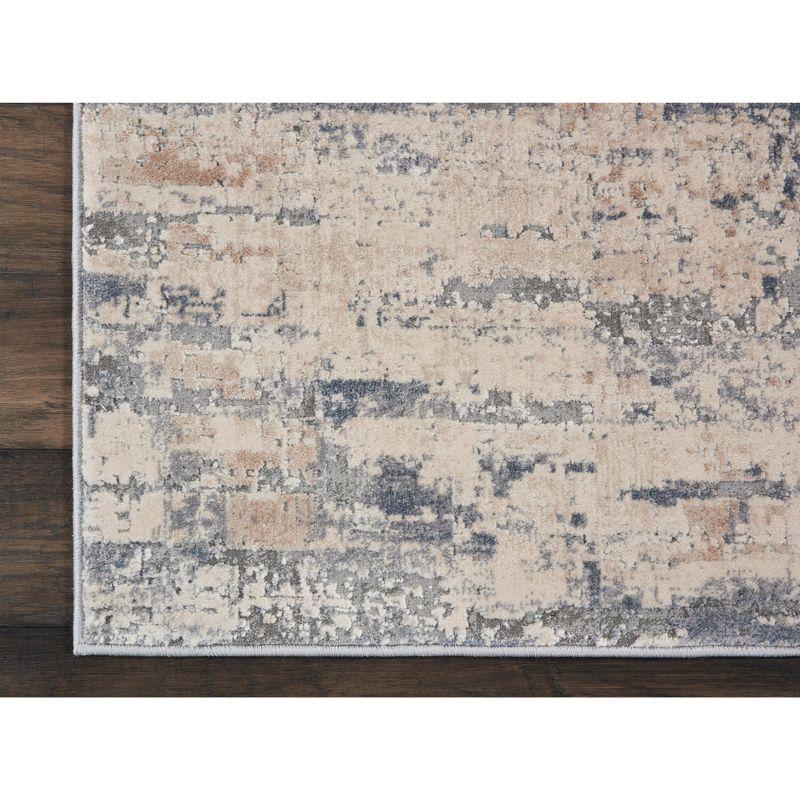Nourison Rustic Textures Abstract Modern Indoor Area Rug Beige/Grey 2'2" x 7'6"
