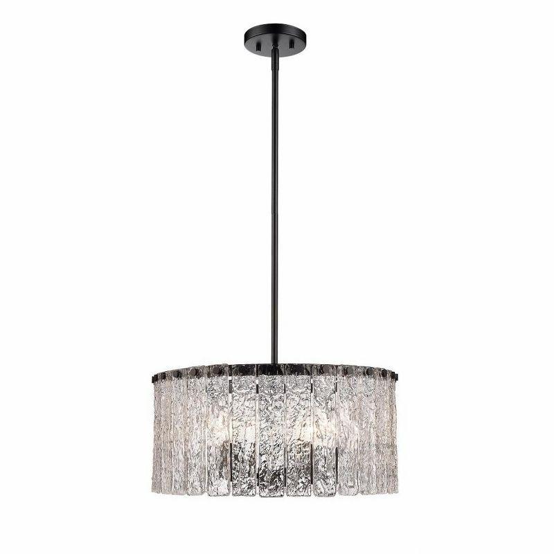 Z-Lite Glacier 5 - Light Pendant in  Matte Black