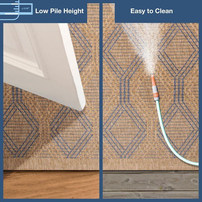 Liora Manne Sahara Links Indoor/Outdoor Rug Navy 6'6" x 9'4"