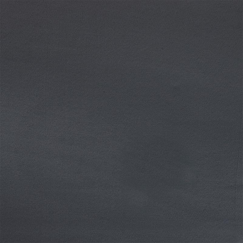 Charcoal Blackout Pinch Pleat Polyester Linen Window Curtains, 108" Length