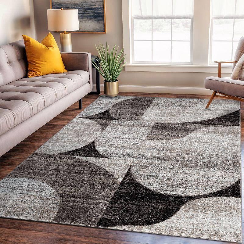 World Rug Gallery Modern Geometric Design Area Rug