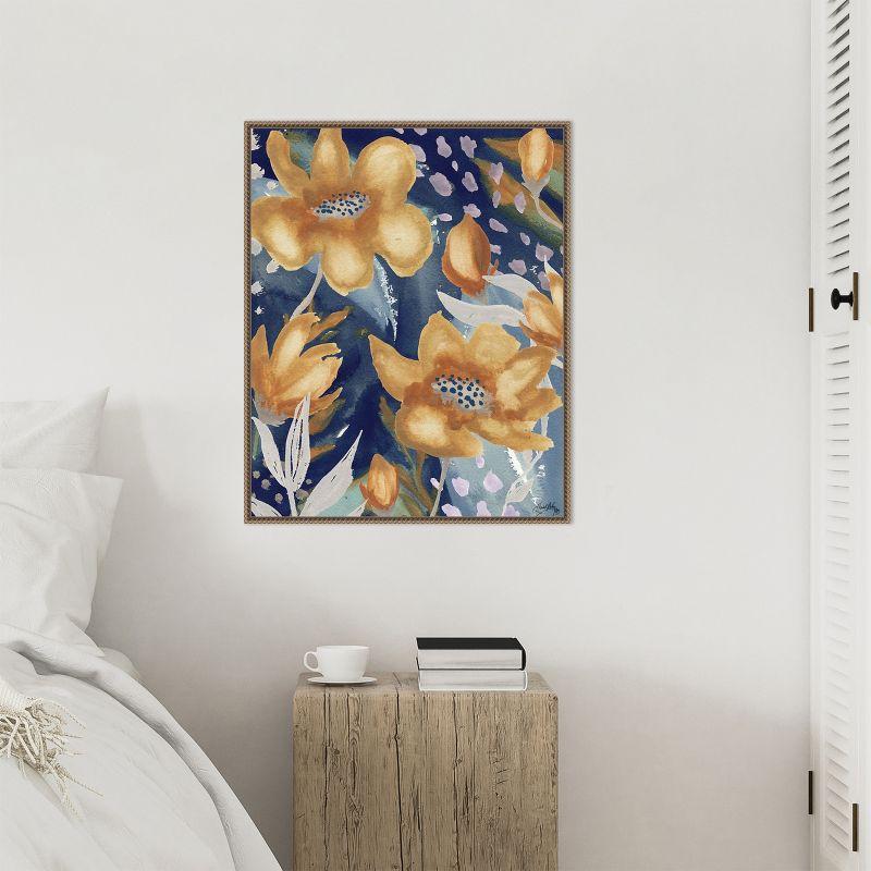 Amanti Art Femme Floral II by Elizabeth Medley Framed Canvas Wall Art