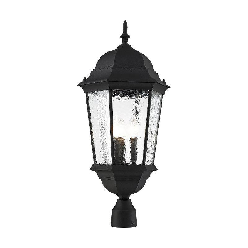 Livex Lighting Hamilton 3 - Light Post Light in  Textured Black