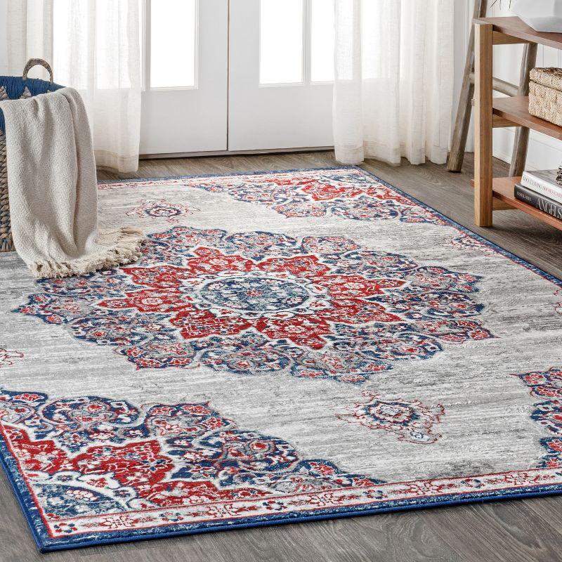 Modern Persian Vintage Moroccan Medallion Runner Rug - JONATHAN Y