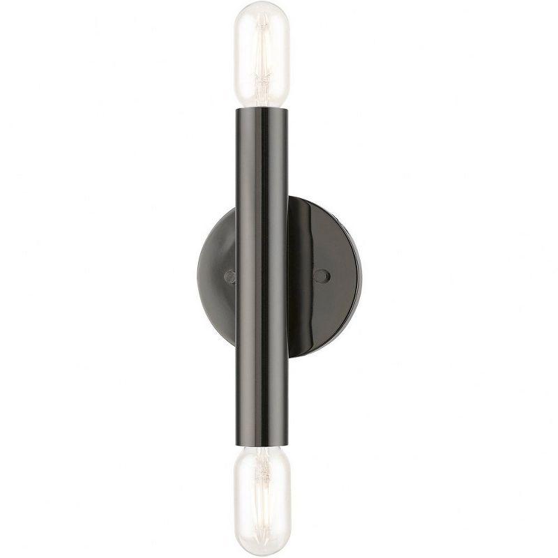 Livex Lighting Copenhagen 2 - Light Wall Light in  Black Chrome