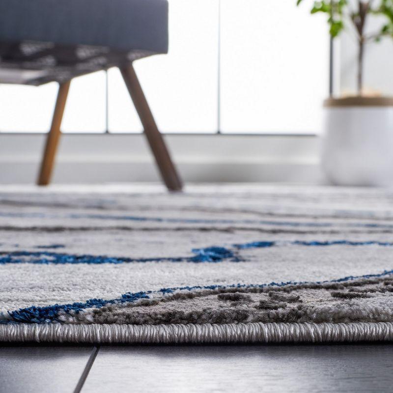 Swindle Abstract Gray/Blue Area Rug