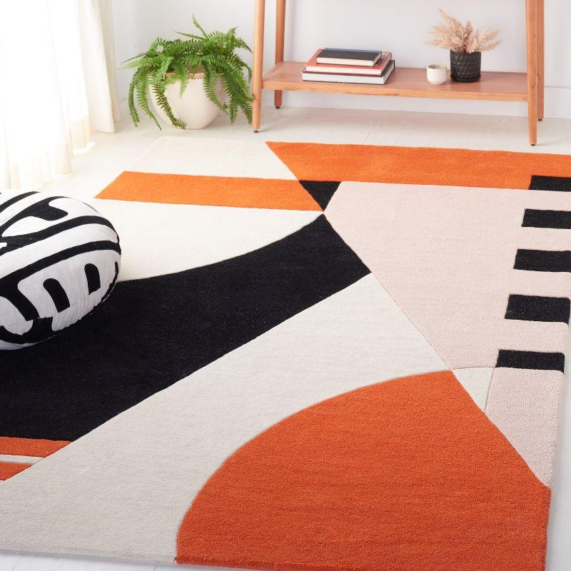 Rodeo Drive RD863 Hand Tufted Area Rug - Ivory/Rust - 3'x5' - Safavieh.